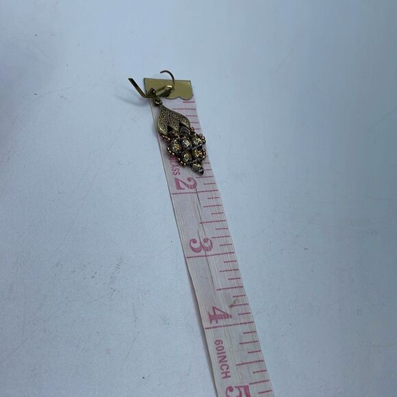 Vintage repurposed Artisan made necklace earrings set. - Picture 9 of 12